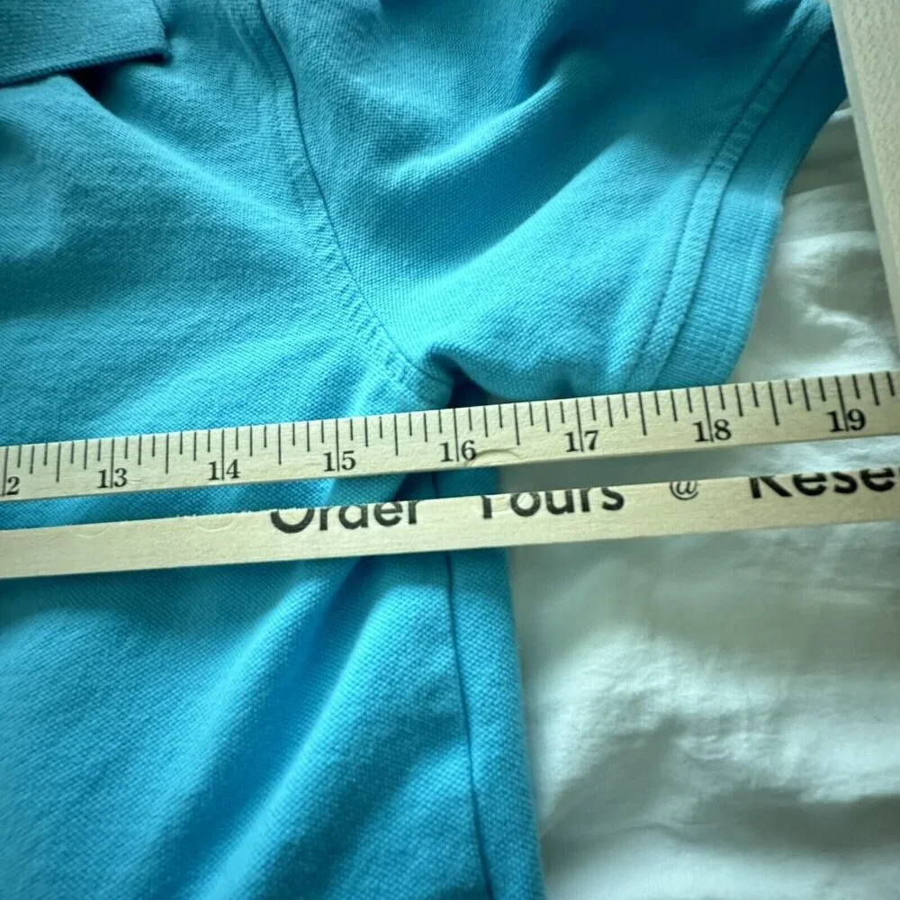 Tommy Hilfiger Boys Short Sleeve Polo Shirt Blue Size X-Large (16-18)EUC! - Picture 5 of 8